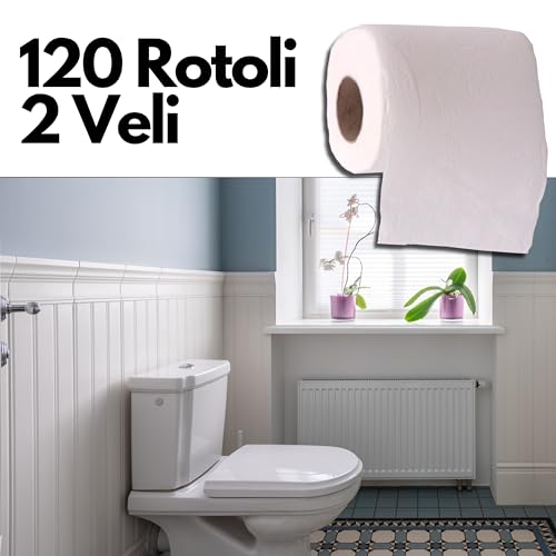 Carta Igienica 2 veli 120 rotoli (12 pacchi da 10 rotoli) Non profumata goffrata Ultra Soft Super Conveniente trapuntata multidisegno - Prova pratica