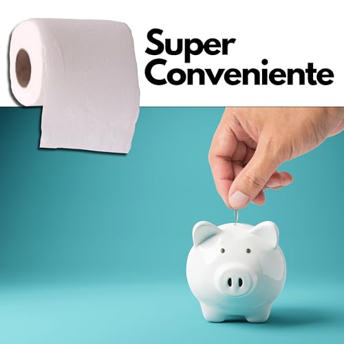 Carta Igienica 2 veli 120 rotoli (12 pacchi da 10 rotoli) Non profumata goffrata Ultra Soft Super Conveniente trapuntata multidisegno - Funzionalità e accessori