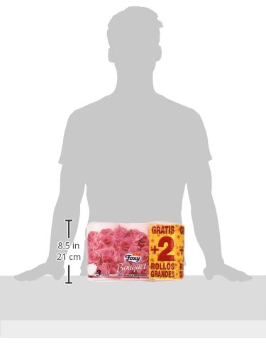 FOXY Bouquet - Carta igienica 3 veli, Confezione da 6 rotoli - Funzionalità e accessori