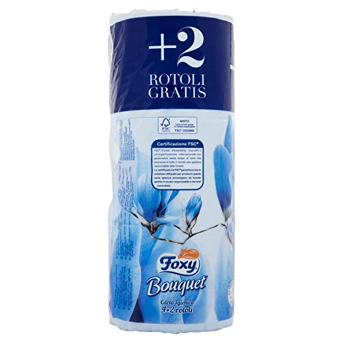 Foxy Bouquet Rotoli Carta Igienica, Colori Assortiti, 6 Pezzi - Prova pratica