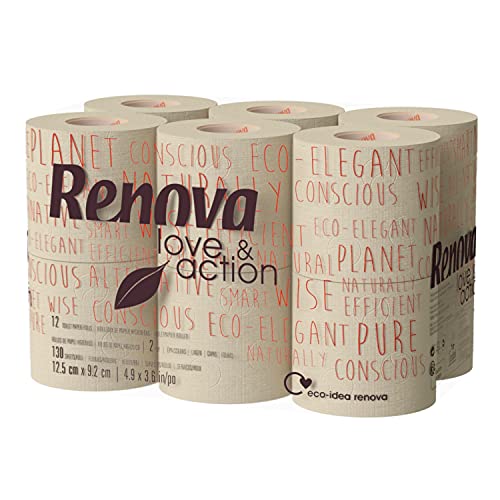 Renova Carta igienica Love&Action | 108 rotoli ecologici | Certificati FSC® & Ecolabel - Funzionalità e accessori